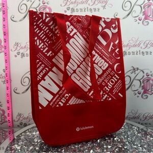 lululemon athletica Red Graphic Tote Bag